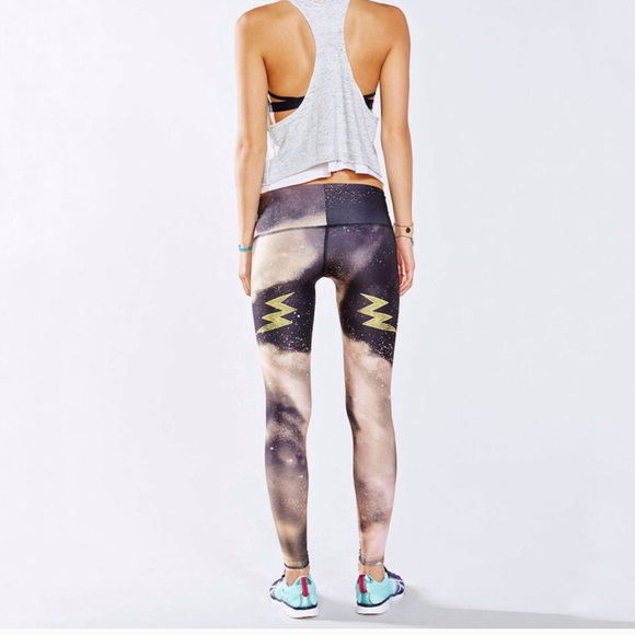 teeki Pants - Teeki Electric Night Lightning Bolt Leggings Yoga